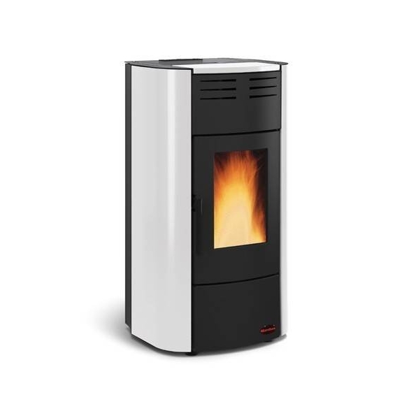 Termostufa a pellet 19 kW La Nordica-Extraflame mod. Raffaella Idro 2.0 bianco