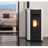 Stufa a pellet ventilata 7 kW La Nordica Extraflame mod. Giusy Evo bordeaux