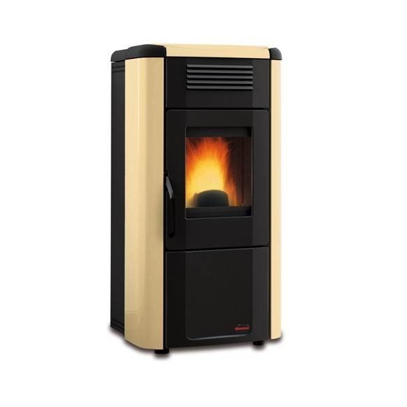 Stufa a pellet ventilata 10,2 kW La Nordica Extraflame mod. Viviana Evo pergamena