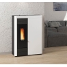 Termostufa a pellet slim 14,5 kW La Nordica Extraflame mod. Virna Idro bianco