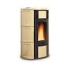 Termostufa a pellet ventilata 19 kW La Nordica Extraflame mod. Iside Idro 2.0 pergamena