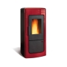 Termostufa a pellet 22,8 kW La Nordica Extraflame mod. Liliana Idro bordeaux