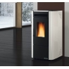Stufa a pellet ventilata 6,5 kW La Nordica Extraflame mod. Ketty Evo bianco