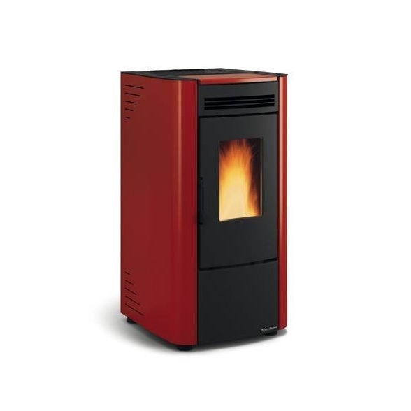 Stufa a pellet ventilata 6,5 kW La Nordica Extraflame mod. Ketty Evo bordeaux