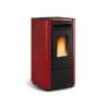Stufa a pellet ventilata 6,5 kW La Nordica Extraflame mod. Ketty Evo bordeaux