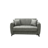 Divano 2 Posti Clic-Clac 149x78x78 Delhi Mina 14 Grigio Chiaro
