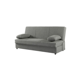 Divano Letto Contenitore 190x64x90 Jimmy In Tessuto Grigio Scuro