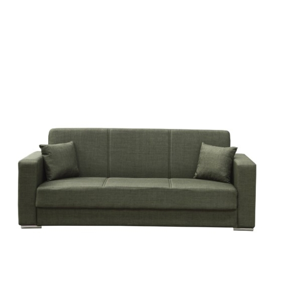 Divano Prontoletto 220x84x82 Cm 3 Posti Futuro Mina 19 Verde Oliva