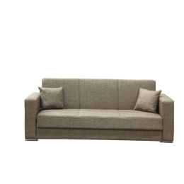 Divano Prontoletto 220x84x82 Cm 3 Posti Futuro Mina 4 Cappuccino