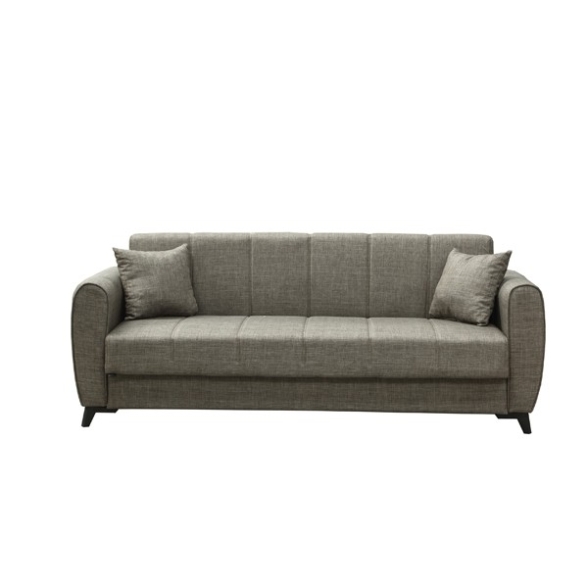 Divano Prontoletto 3 Posti 210x78x78 Delhi Mina 07 Tortora