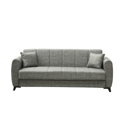 Divano Prontoletto 3 Posti 210x78x78 Delhi Mina 14 Grigio Chiaro