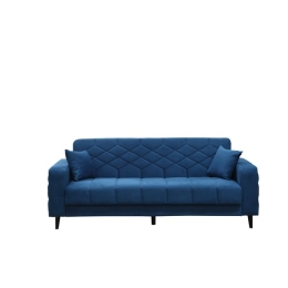 Divano Prontoletto 3 Posti 225x85x84 Melisa Velluto Blu