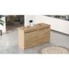 Isola Centrale Cucina 160 Cm Con Ante E Ripiani Dorian Rovere
