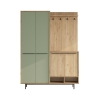 Mobile Ingresso Con Scarpiera E Appendiabiti Whisper Legno E Verde