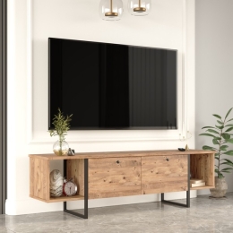 Mobile TV Da Terra 160 Cm Industrial Con Ante A Ribalta Icaro Rovere
