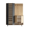 Mobile Ingresso Con Scarpiera E Appendiabiti Whisper Legno E Antracite