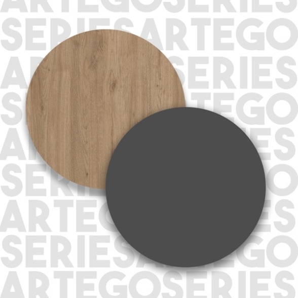 Scarpiera Multiripiano 57x36x185 Cm 1 Anta Argo Antracite E Rovere