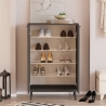 Scarpiera Da Ingresso 72x36x105 A 2 Ante Con Piedini Argo Antracite