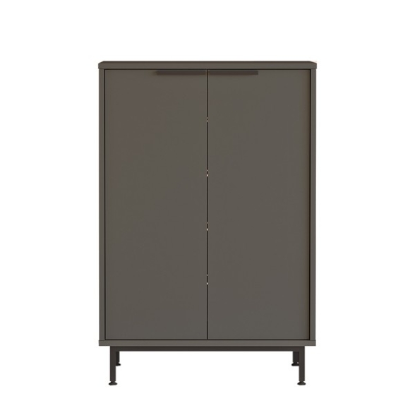 Scarpiera Da Ingresso 72x36x105 A 2 Ante Con Piedini Argo Antracite