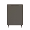 Scarpiera Da Ingresso 72x36x105 A 2 Ante Con Piedini Argo Antracite