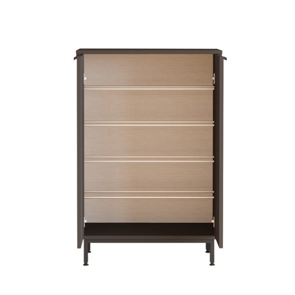Scarpiera Da Ingresso 72x36x105 A 2 Ante Con Piedini Argo Antracite