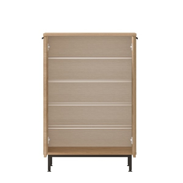 Scarpiera Da Ingresso 72x36x105 A 2 Ante Con Piedini Argo Rovere