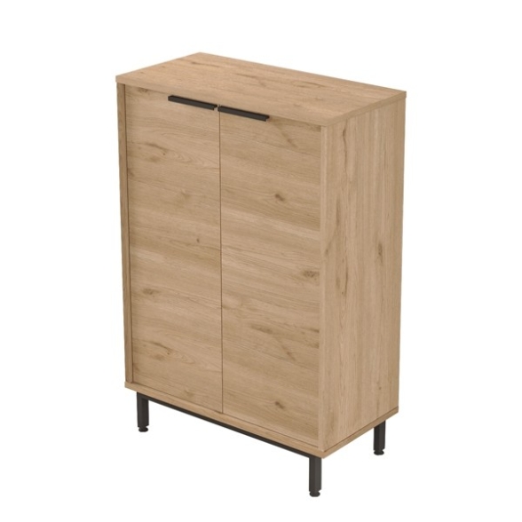 Scarpiera Da Ingresso 72x36x105 A 2 Ante Con Piedini Argo Rovere