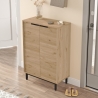 Scarpiera Da Ingresso 72x36x105 A 2 Ante Con Piedini Argo Rovere