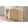 Scarpiera Da Ingresso 72x36x105 A 2 Ante Con Piedini Argo Rovere
