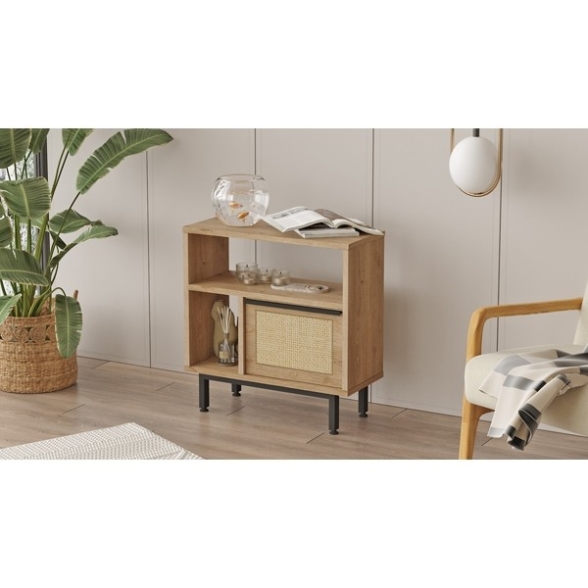 Tavolino Laterale Per Divano Da Salotto 60x25x60 Ocean Juta