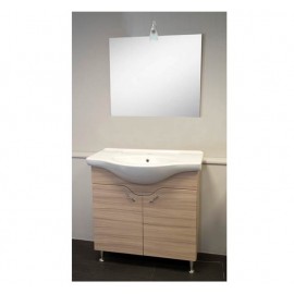 Mobile bagno 85 cm con lavabo e specchio olmo - Francesca 92808