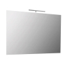 Mobile bagno sospeso 80 cm con specchio e lavabo rovere corda - Splash 93221