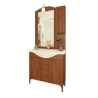 Mobile bagno arte povera 85 cm con lavabo, specchio e pensile - Eleonora 2800