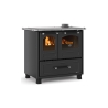Cucina A Legna 7,5 kW Con Forno Family La Nordica 4 Stelle Antracite