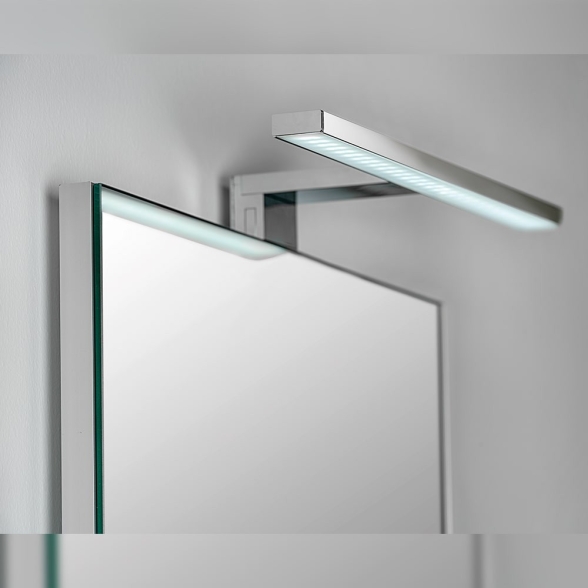 Applique LED 45 cm per specchio da bagno luce bianca fredda cromato