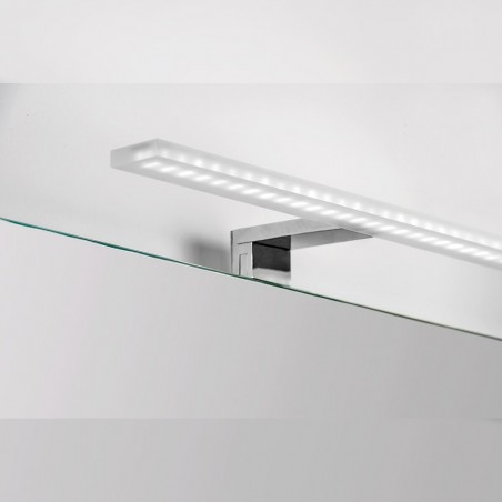Applique LED 30 cm per specchio da bagno luce bianca fredda in alluminio e plastica