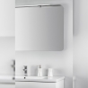 Applique LED 80 cm per specchio da bagno luce bianca fredda cromato