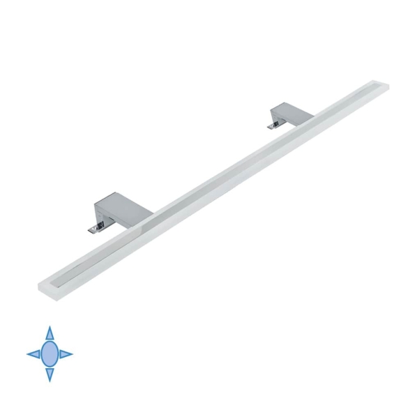 Applique LED 80 cm per specchio da bagno luce bianca fredda cromato