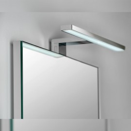 Applique LED 30 cm IP44 per specchio da bagno luce bianca fredda in alluminio e plastica cromato
