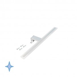 Applique LED 30 cm IP44  per specchio da bagno luce bianca fredda in alluminio e plastica