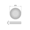 Faretto LED Ø 70 mm luce bianca naturale in plastica e alluminio opaco