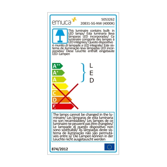 Faretto LED Ø 70 mm luce bianca naturale in plastica e alluminio opaco