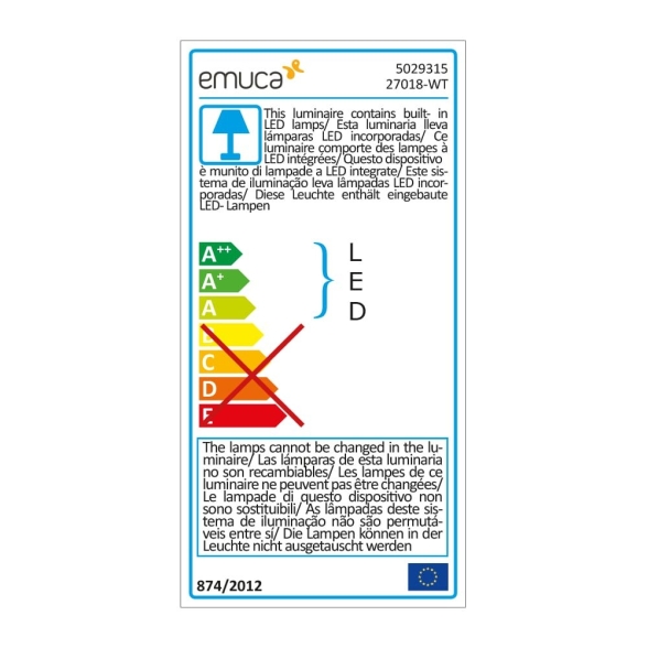 Applique LED rotondo bianco con braccio flessibile, sensore touch e 2 USB