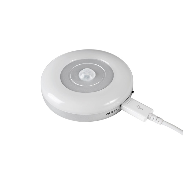 Luce Led USB ricaricabile con sensore di movimento e luce bianca naturale