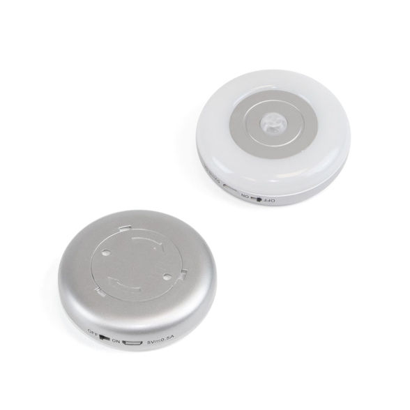 Luce Led USB ricaricabile con sensore di movimento e luce bianca naturale