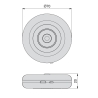 Luce Led USB ricaricabile con sensore di movimento e luce bianca naturale