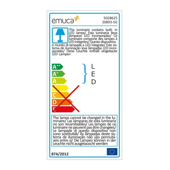 Luce LED ricaricabile con sensore di movimento e luce bianca naturale in plastica grigio metallizzato