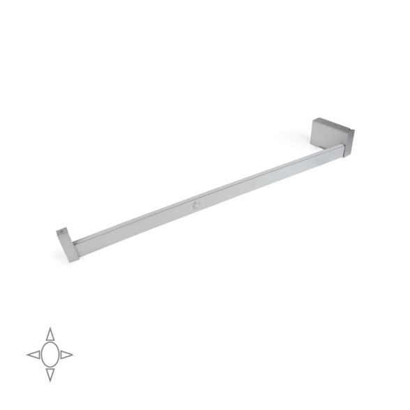 Barra appendiabiti regolabile 558-708 mm luce bianca LED a batteria