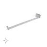 Barra appendiabiti regolabile 558-708 mm luce bianca LED a batteria