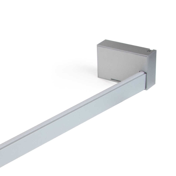 Barra appendiabiti regolabile 558-708 mm luce bianca LED a batteria